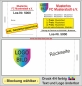 Preview: 1000 Große Lose 14,9 x 6,8cm - doppelseitiger Druck 4/4 farbig [[-inkl.-Gestaltungsservice-]]